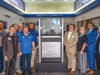 In attendance for the unveiling of ‘Integrity’ were (from l-r) Jason Mort, Bob Rosinsky, Ryan Garner, Richard Burger, Randy Wright and Todd Hughes (Goodwill’s veterans services program team), Donn Githens, Linda Gould, Carlos Moreira and Debra Jacobs