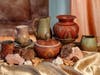 Ceramic pieces created by Osa Atoe, one of the artists being featured during WBTT’s art exhibition, part of the Juneteenth Arts Festival