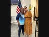 Longtime HIPPY program director Jone Williams (left) with HIPPY parent Karen Marmol, who offered a testimonial during the graduation ceremonies