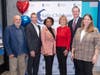 (From l-r) SCC board member Paul Couzelis, board chair Tony Gamelin, donor Joan Geyer, Gulf Coast Community Foundation President | CEO Phillip Lanham, and Representative Fiona McFarland