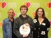 High School Hunger Hero Alexander Wall (center) with All Faiths Food Bank’s President and CEO Nelle S. Miller (left) and Chief Development Officer Denise Cotler