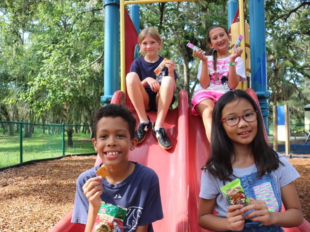 Throughout the summer, children can receive ‘BackPacks’ full of kid-friendly, healthy foods at locations throughout the community