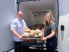 Boar’s Head team members Austin Wolf (left), Café supervisor and Katie Giura, HR internal communications