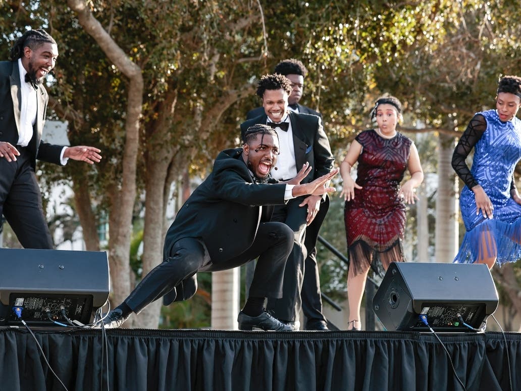 A recent grant from The Exchange will support WBTT’s 27th anniversary theatre season and its Jazzlinks outreach education program (pictured during a free performance at The Bay Sarasota)