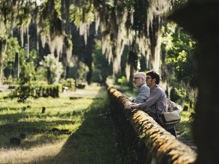 Chip Brantley and Andy Grace host the podcast "White Lies" on NPR.