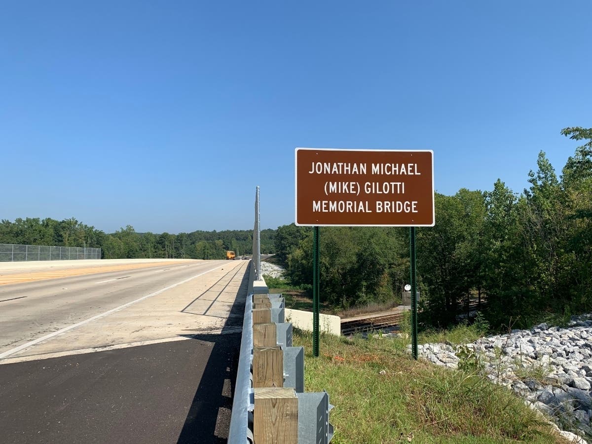 The Highway 150 bridge has been renamed in honor of Mike Gilatti.