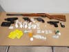 Methamphetamine and other pills were seized at a home in Pinson.