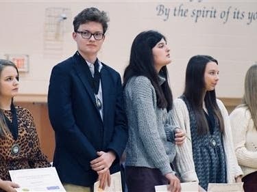 Students were honored at VHHS for language proficiency.