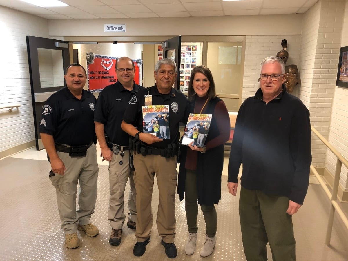 SRO Clement Leos at Cahaba Heights Elementary was featured in a national law enforcement magazine.
