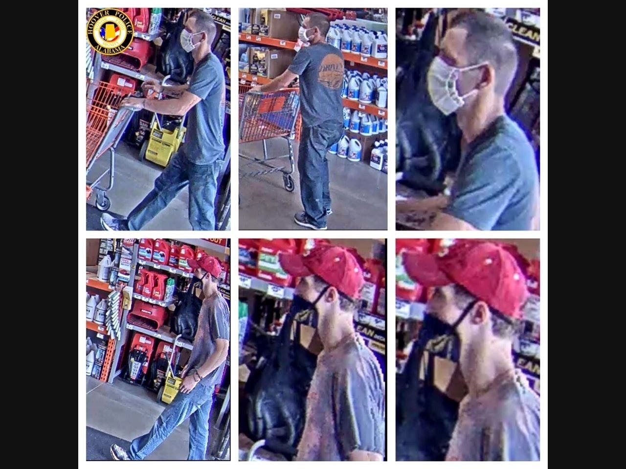 Hoover police are trying to identify these suspects in a theft case from June 3.