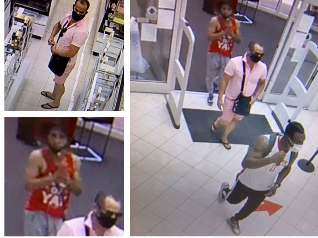 Police are trying to identify these suspects in a shoplifting case.