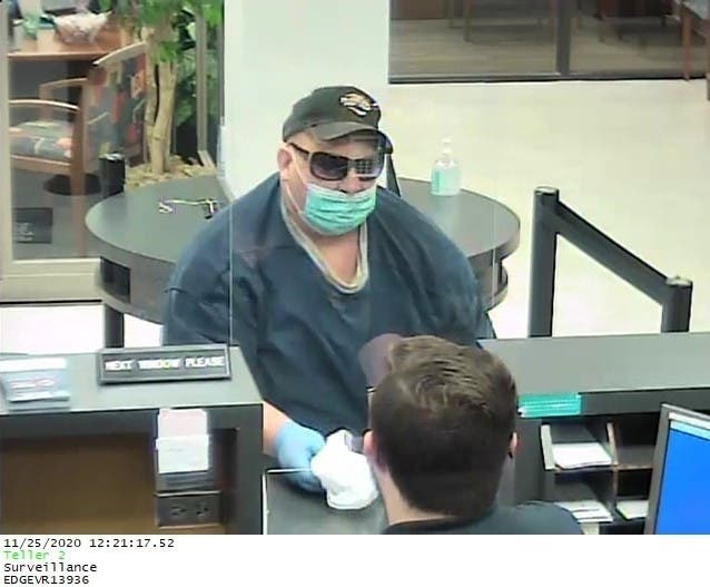 Police say this man robbed a BBVA bank branch in Hoover Wednesday.