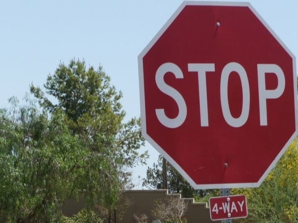 A 4-way stop sign will be installed at the Dexter Avenue and Vine Street intersection.