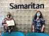 Judith Capritti (left) of Delanco, pictured here with Samaritan’s Julie Weitzman, was named a 2021 winner of Samaritan’s annual Delightful Dining Raffle at the annual Celebration of Life Gala. Judith was awarded twelve $100 dining certificates.
