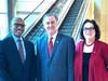 Phillip W. Heath, president and CEO, Samaritan; Mayor Michael Mignogna, Esq. of Voorhees Township; and Camden County Commissioner Melinda Kane spoke in support of veterans and first responders. 