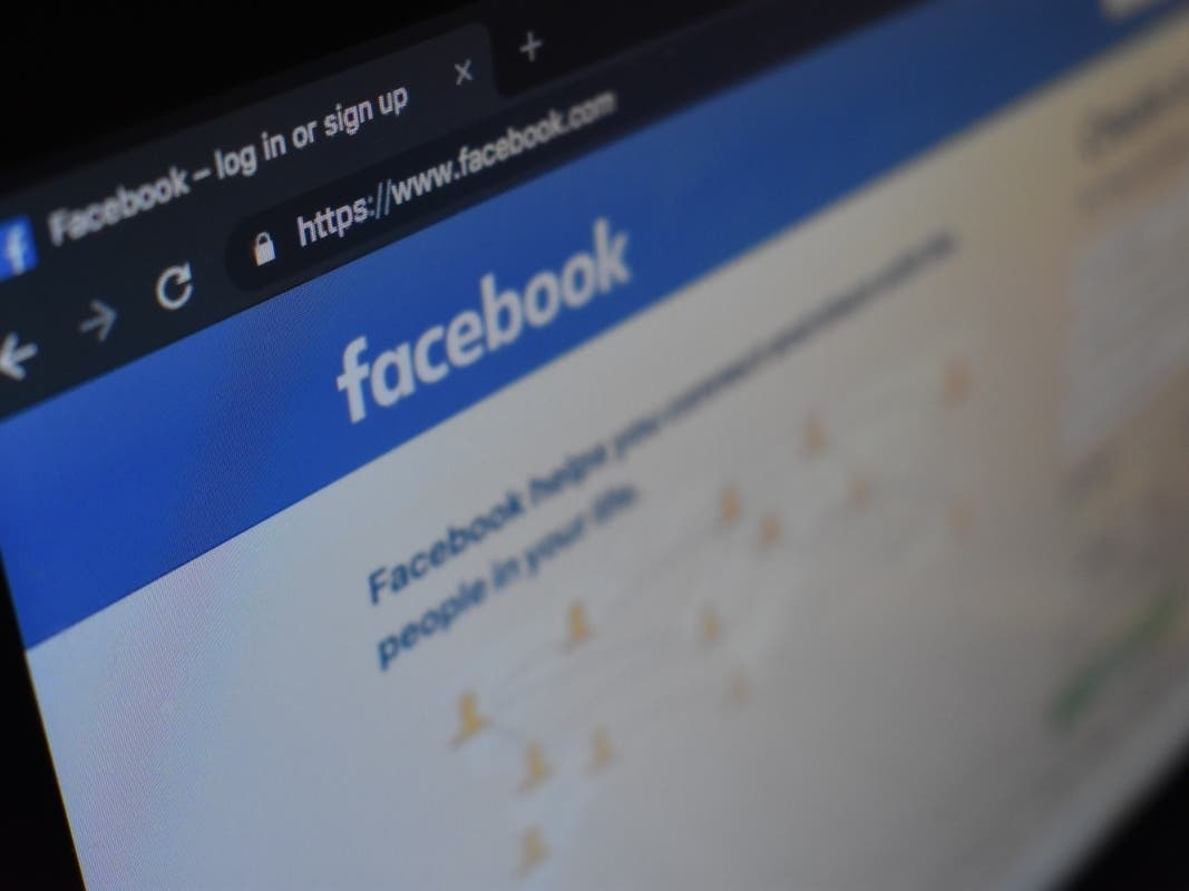 A screen of Facebook