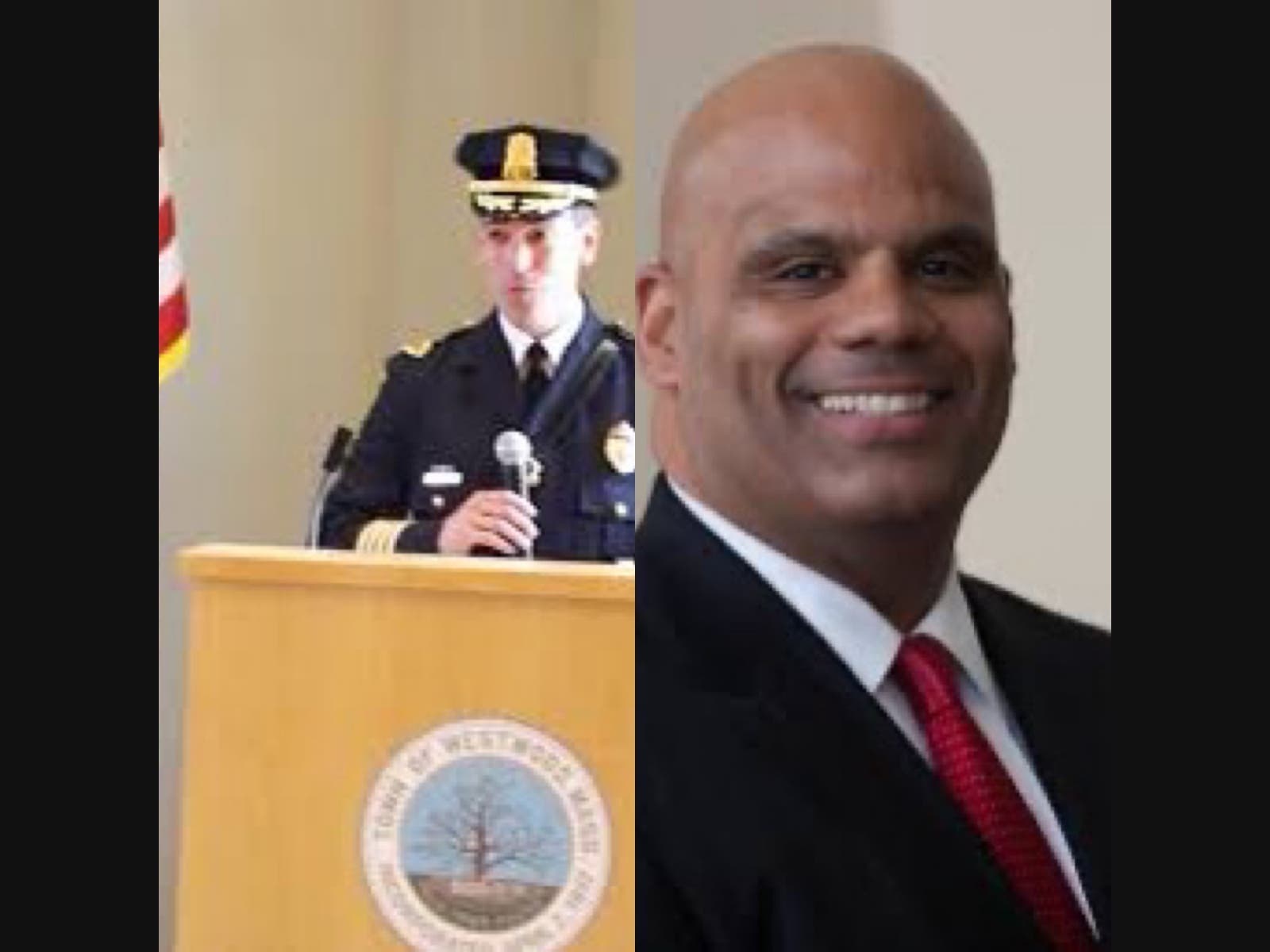 WPD Chief Jeffrey Silva and Town Administrator Chris Coleman