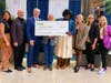 Pictured from left: Dr. Danielle M. Riordan, board member; Dr. Jeffrey B. Dalin, board member emeritus; Dr. Tyler Crews, board vice president; Dr. Craig Hollander, board president; Dr. Kourtenay Green, executive director; Dr. Courtney Ethington, 