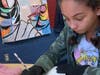 Nevaeh Woodard of Boys & Girls Clubs of Springfield got started sketching her portrait of an influential African American for U.S. Cellular’s Black History Month Art Contest being held in conjunction with the club. 