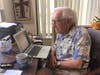Ted Kramer prepares for his lecture on Modern Biology, presented to fellow residents of The Fountains during his Watermark University class on the topic. 