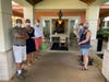 Phil enjoyed a socially-distanced celebration at his home at The Fountains