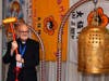 Bishop Gregory Mansour of Saint Maron of Brooklyn rang the Bell of World Peace and Love and made his wishes for peace on June 29, 2022.
