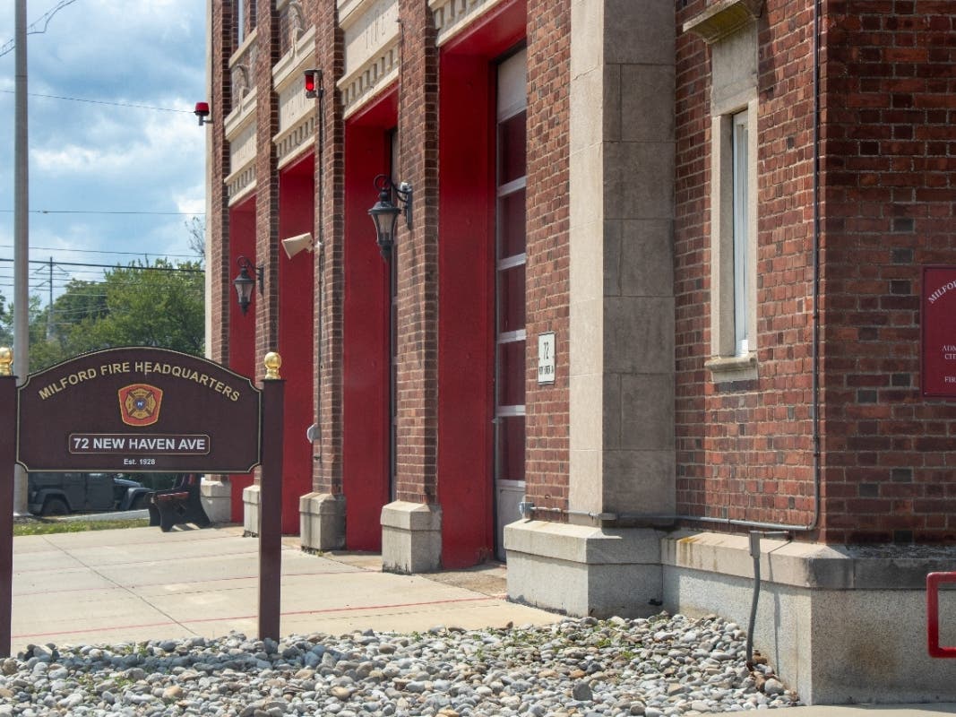 A car fire was reported at a Cherry Street address on Tuesday morning, according to the Milford Fire Department.