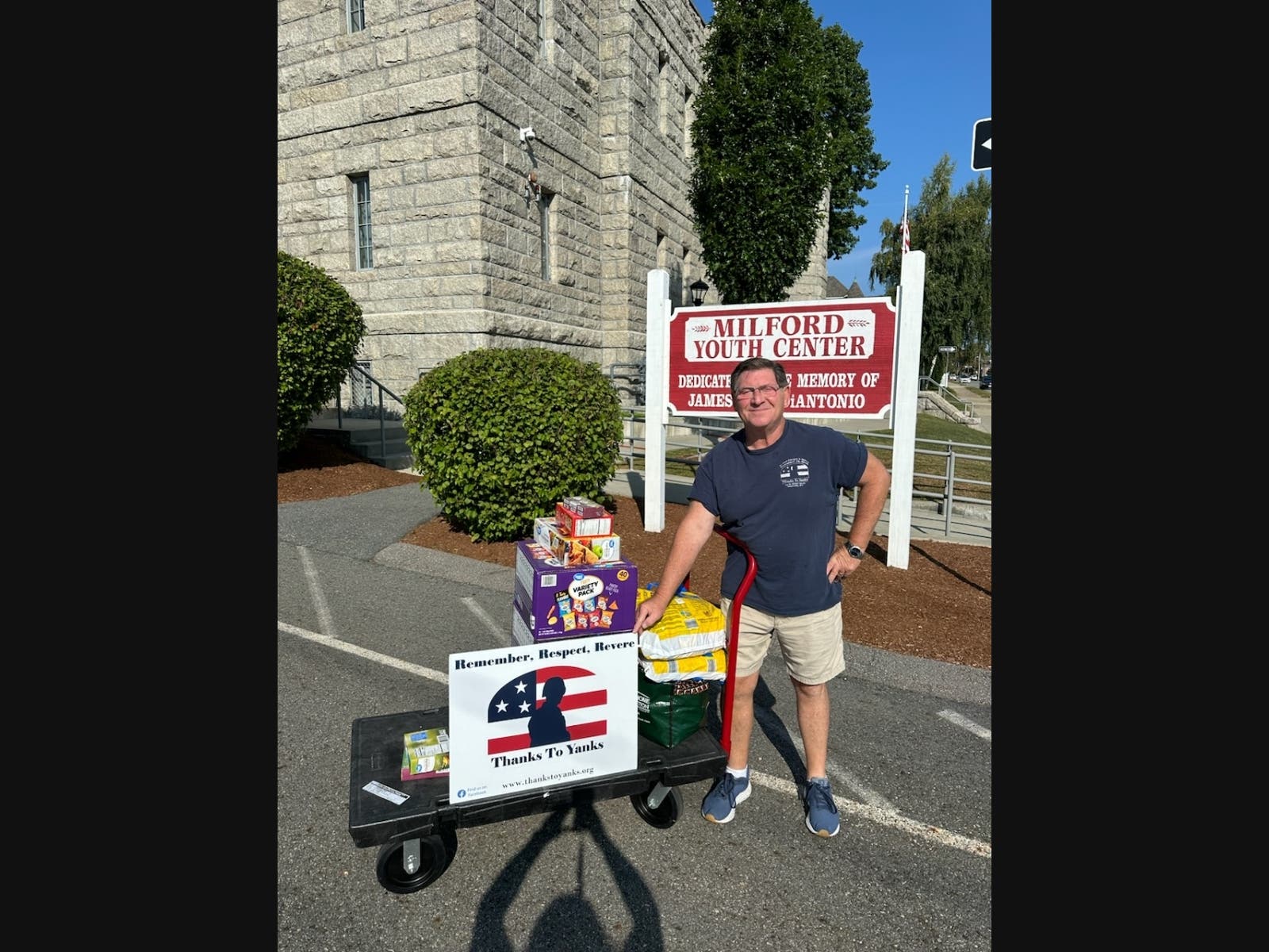 Pictured is Mike Shain president and founder of Thanks to Yanks.