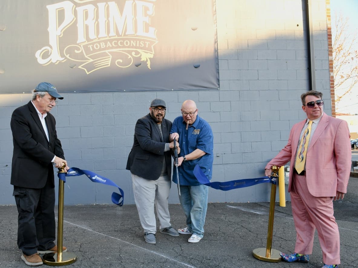 From left to right: Connecticut State Representative Frank Smith, John Porco, Arturo Diaz, MRCC Director of Membership Simon McDonald.