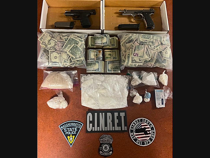 A man is facing a litany of drug and gun charges following a bust, according to state police.