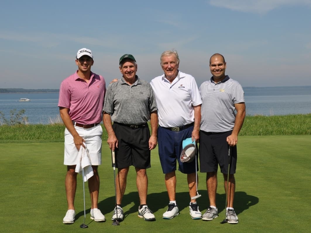 Foursome at Hospice of the Chesapeake's 16th annual Golf Tournament