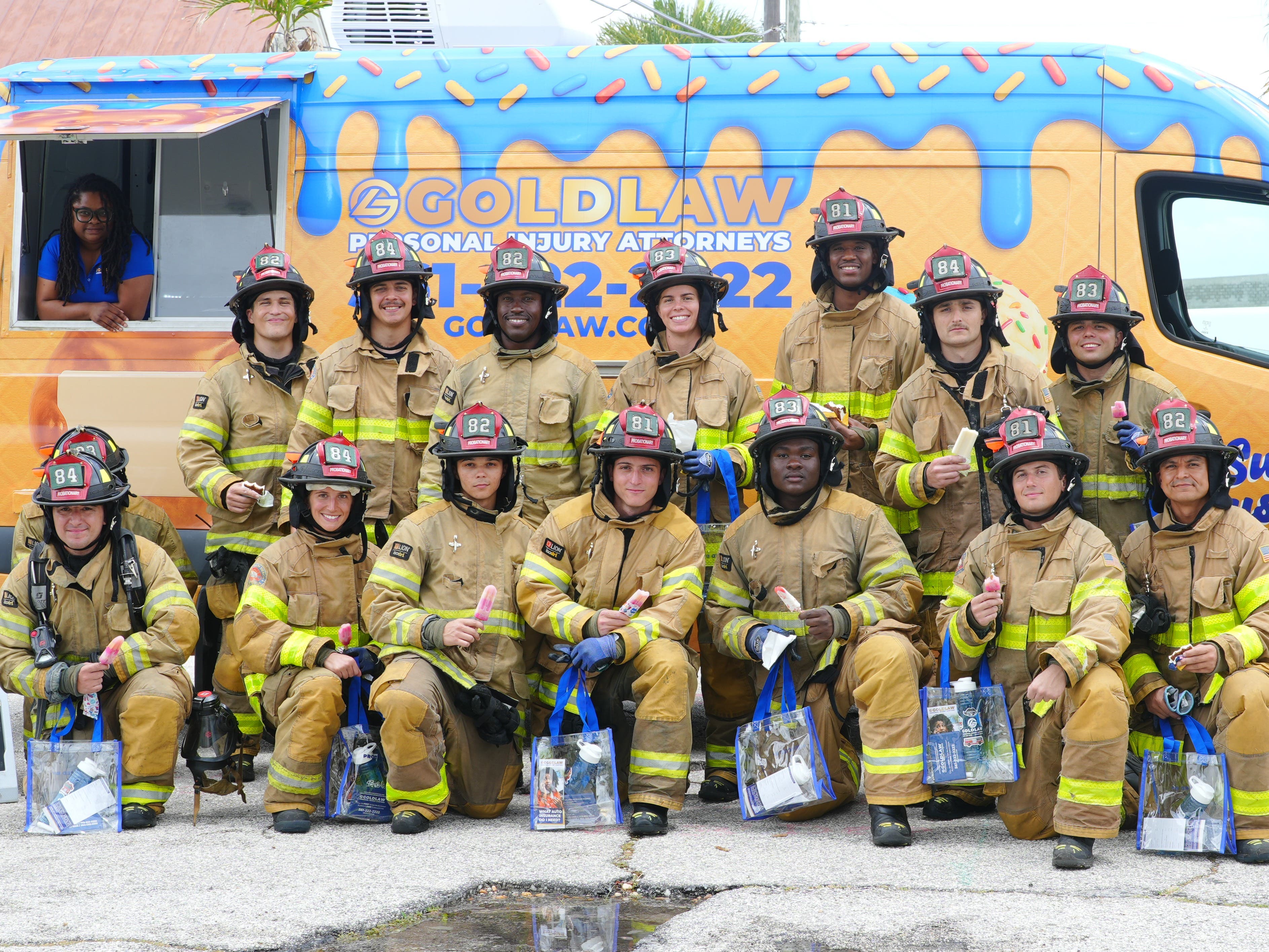GOLDLAW Honors Local First Responders Across Palm Beach County for International Firefighters’ Day