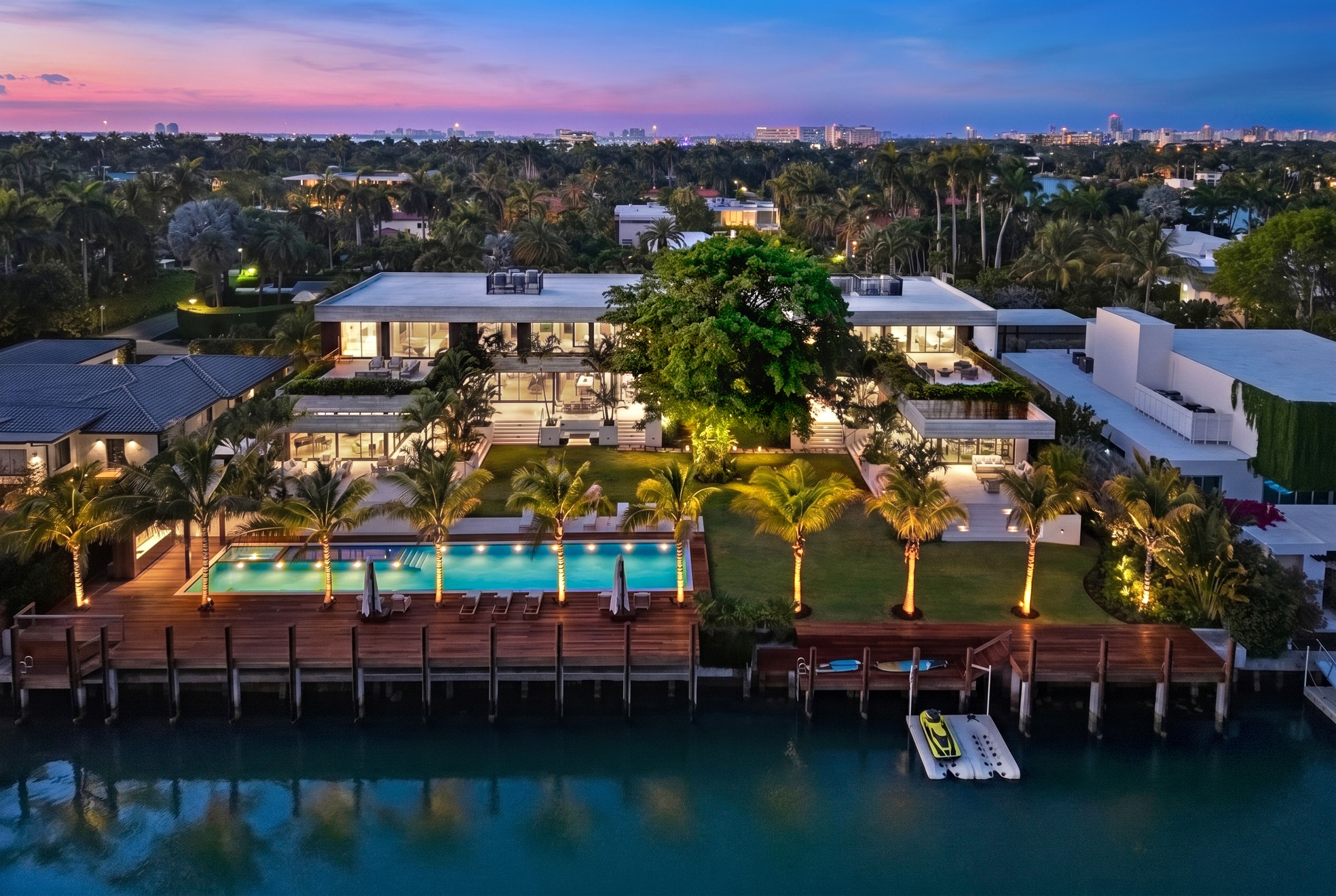 Sunset Estates, a $110 Million Waterfront Compound on Sunset Islands III, Has Been Listed