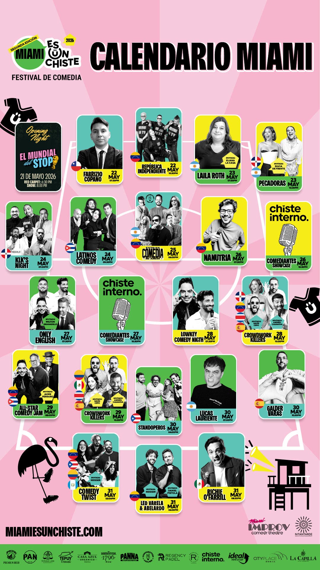Miami Es Un Chiste, the International Spanish-language Comedy Festival, Returns to the Miami Improv 