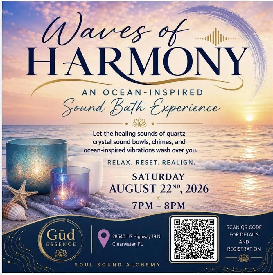 Waves of Harmony Sound Bath Experience at GŪD Essence Clearwater