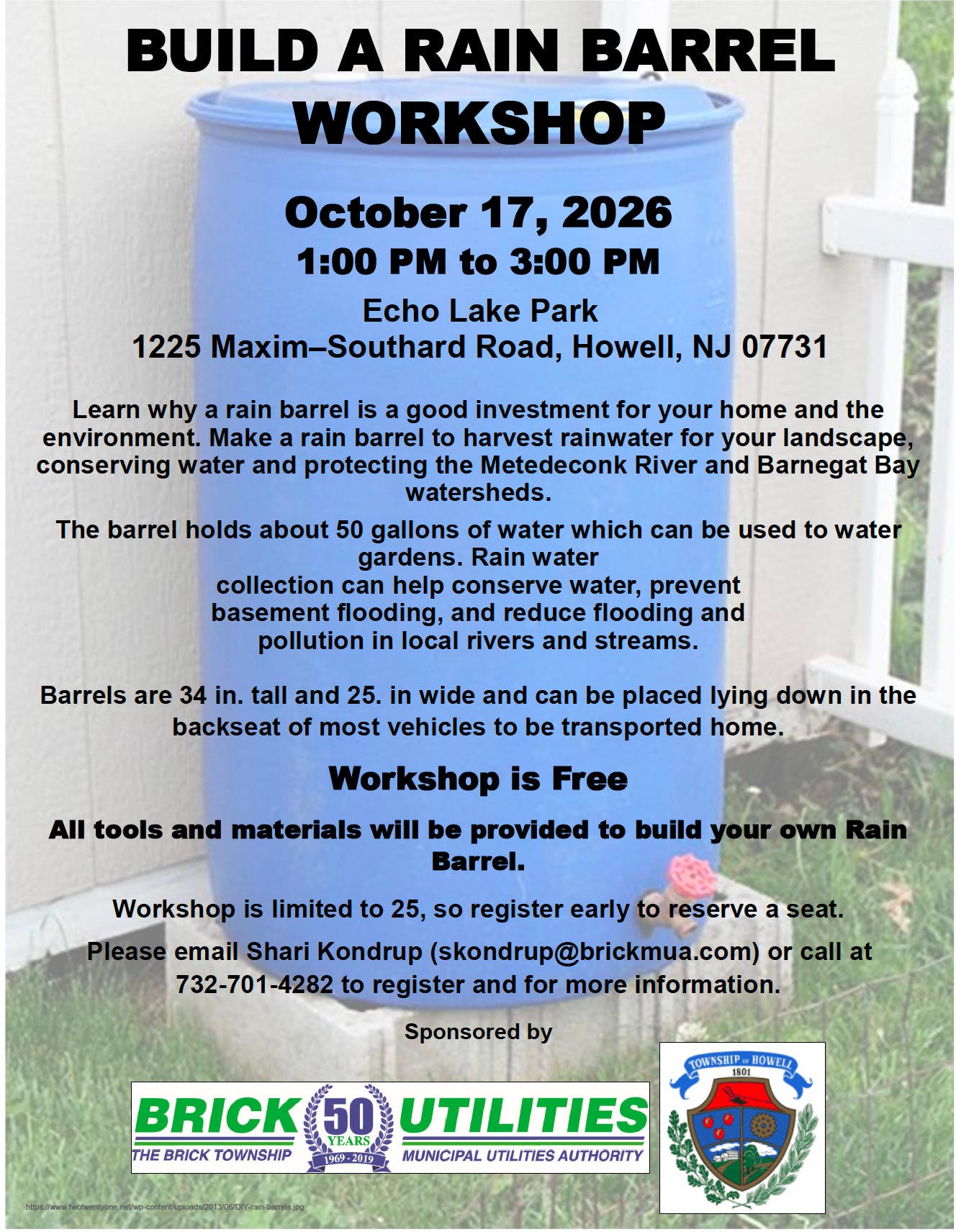 Build a Rain Barrel Workshop