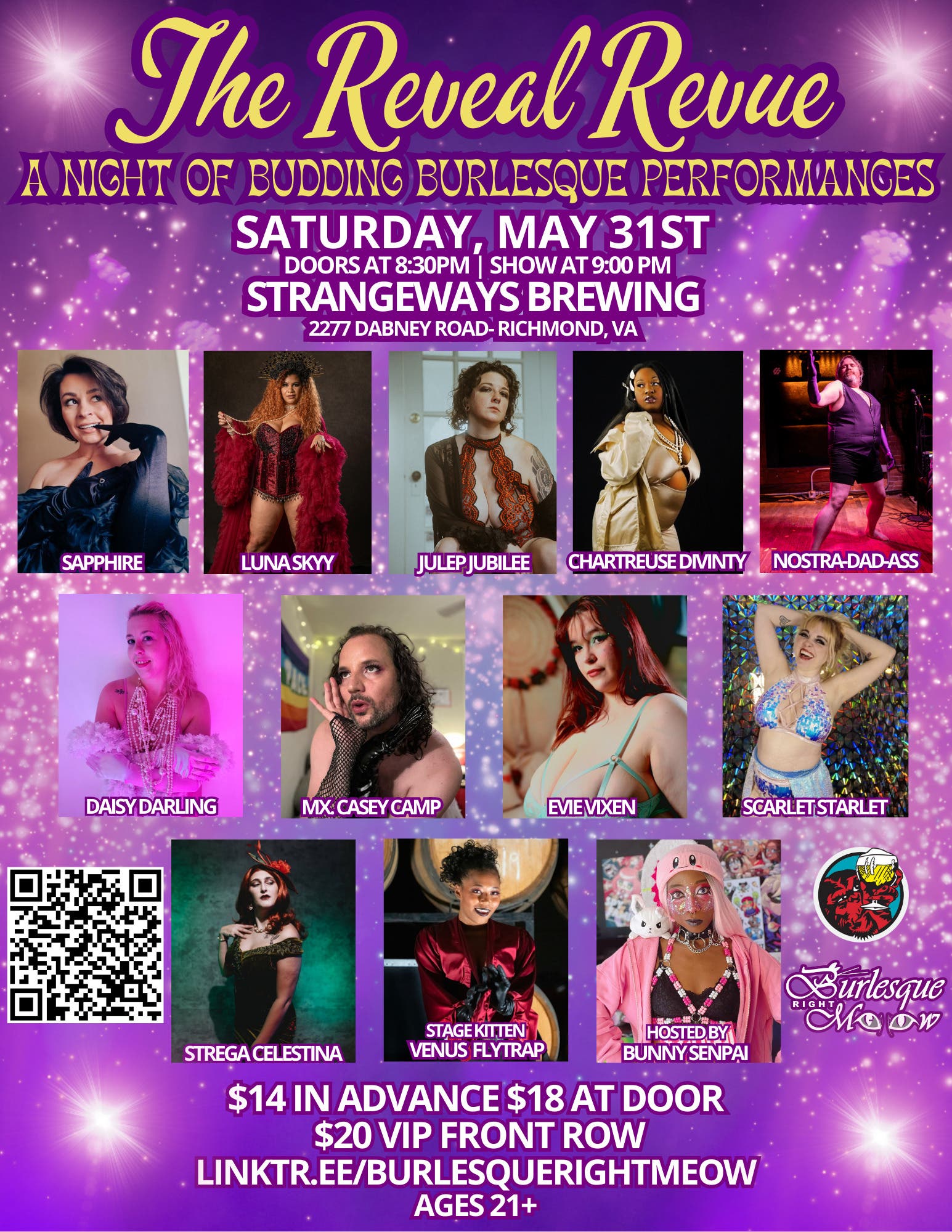 The Reveal Revue: A Night Of Budding Burlesque Performances!