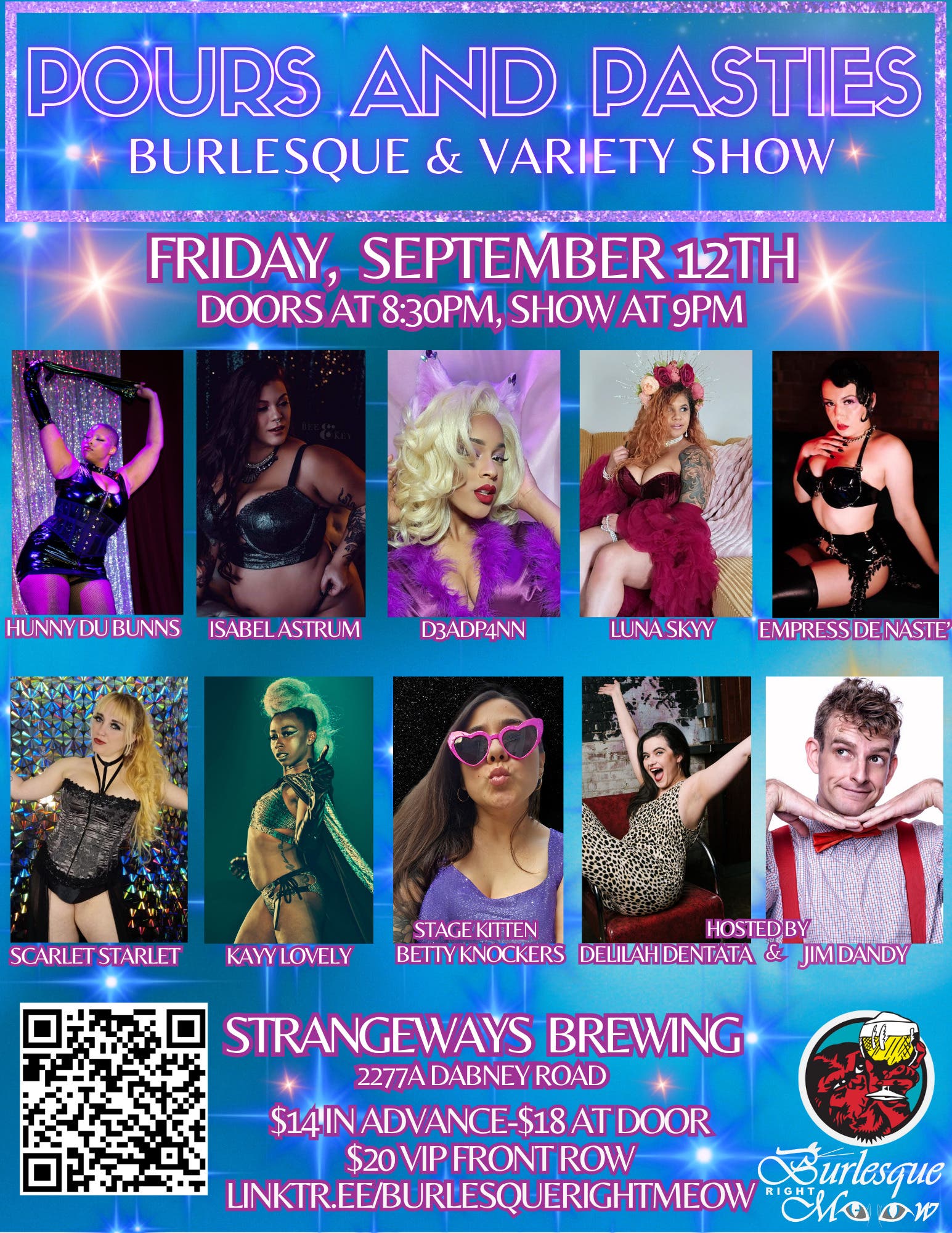 Pours and Pasties Burlesque & Variety Show!