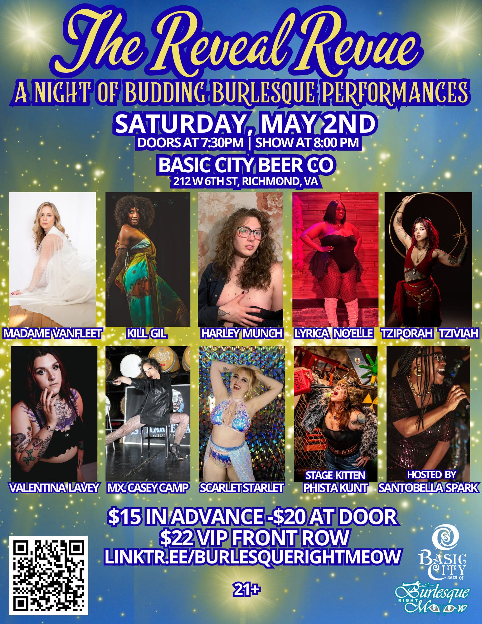 The Reveal Revue: A Night of Budding Burlesque Performances 