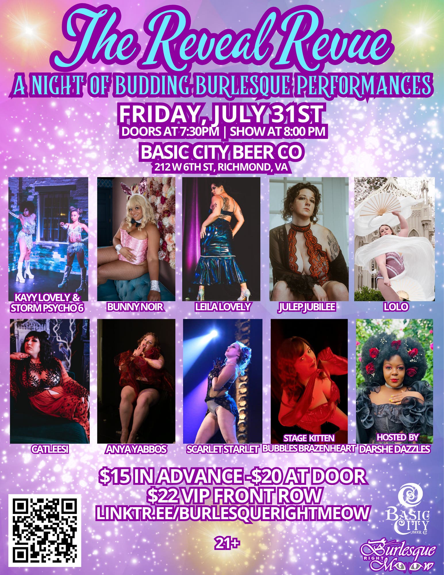 The Reveal Revue: A Night Of Budding Burlesque Performances