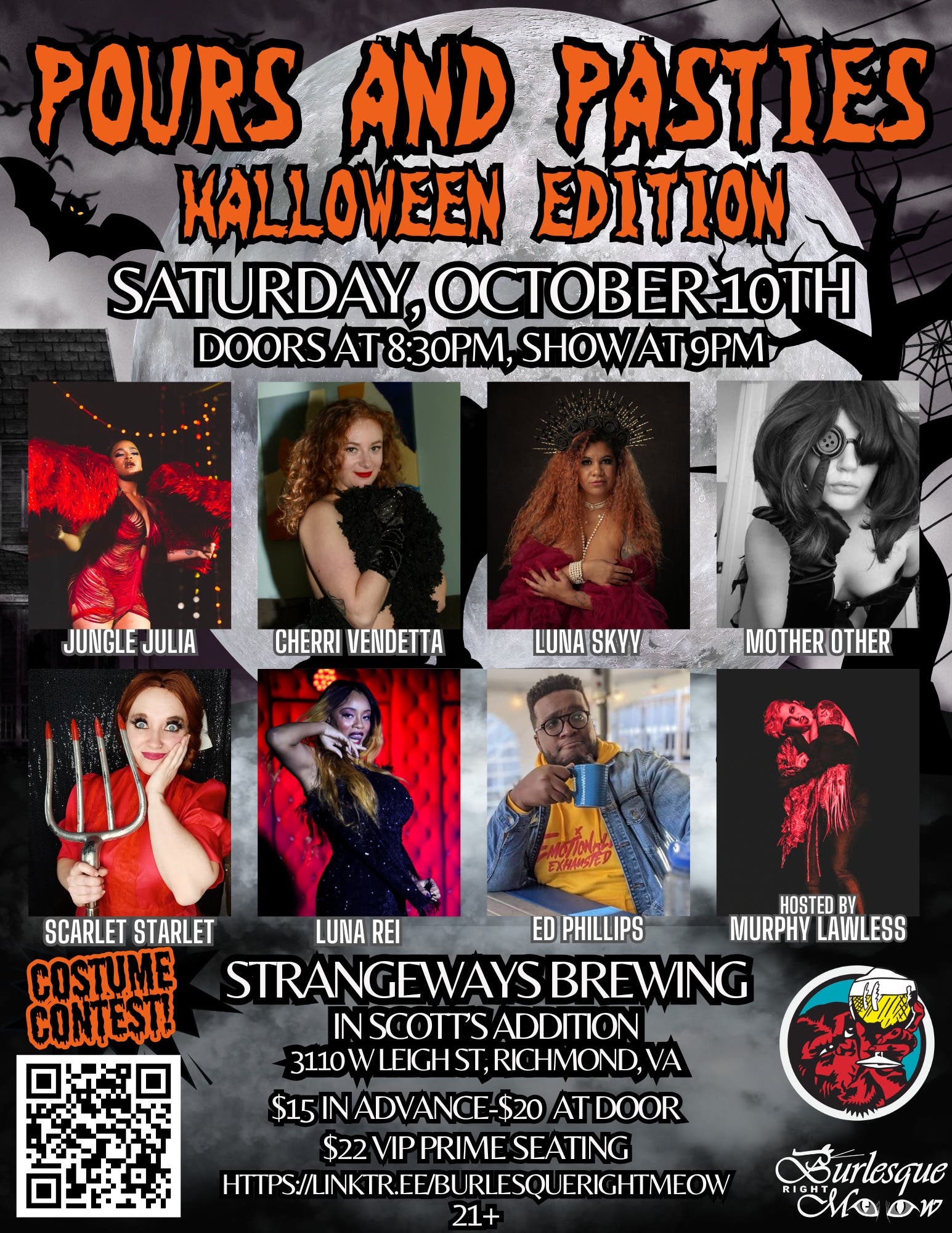 Pours and Pasties: Halloween Edition!