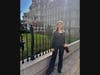 Fiona Vitali in front of the White House Executive Office Building, Washington DC.