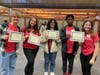 Senior editors of RV’s Holly Spirit newspaper attend the Garden State Scholastic Press Association Annual Press Day Conference at Rutgers-New Brunswick. Sarah Sherman, RVRHS English teacher and Burlington County Educator of the Year, is the advisor.