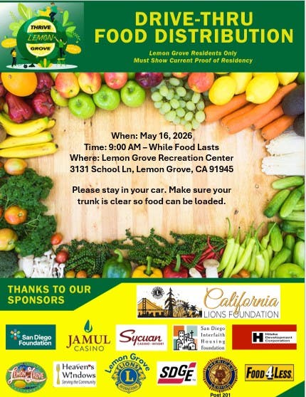 Lemon Grove Food Distribution 