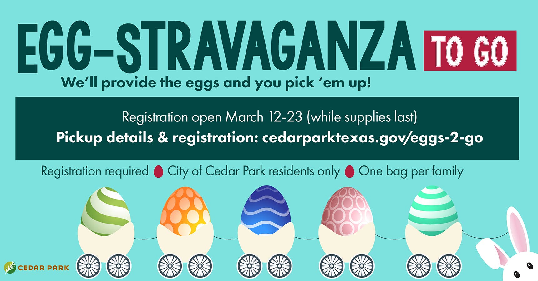 City of Cedar Park Hosts Egg-Stravaganza To Go