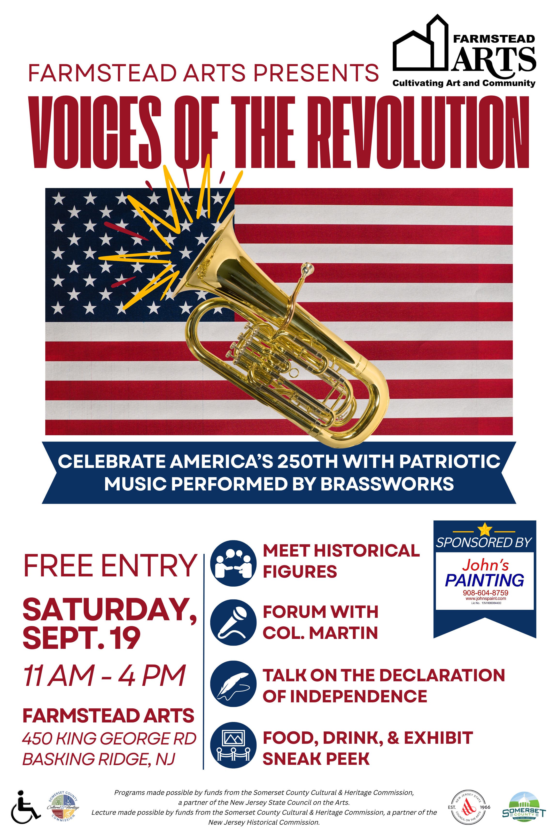 Farmstead Arts Presents “Voices of the Revolution”