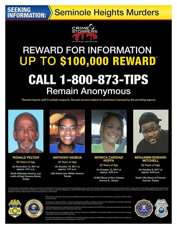 Tampa Police Confident Seminole Heights Suspect Is Killer | Tampa, FL Patch