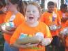 Children enjoy their first meal from the Food Bank of South Jersey’s Summer Meals program. 