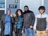 The Belfquih family stands in front of their new Habitat for Humanity of Burlington and Mercer Counties home in Palmyra.