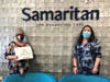 Judith Capritti (left) of Delanco, pictured here with Samaritan’s Julie Weitzman, was named a 2021 winner of Samaritan’s annual Delightful Dining Raffle at the annual Celebration of Life Gala. Judith was awarded twelve $100 dining certificates.